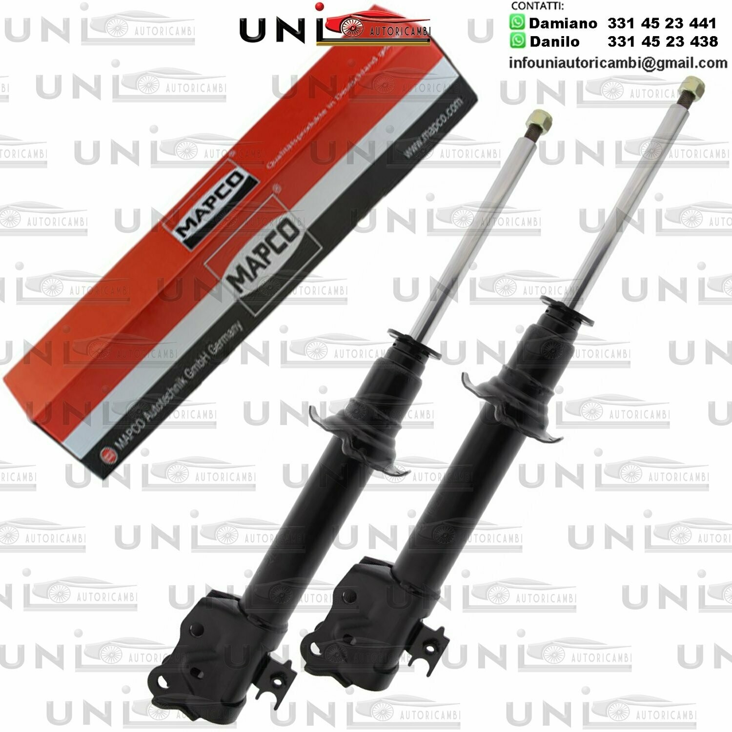 2x Ammortizzatori Anteriori Rinforati a Gas Daihatsu​ Sirion (M3)​ da 01.2005 a -​