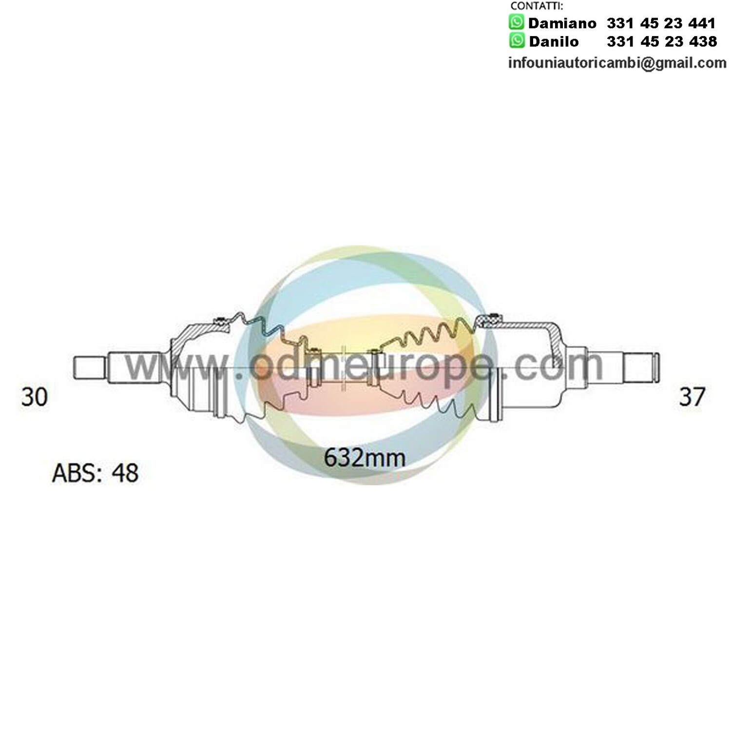 SEMIASSE/ALBERO MOTORE CAMBIO MANUALE / AUTOMATICO ANTERIORE SINISTRO Mercedes ML (W163) da 1998 a 2005