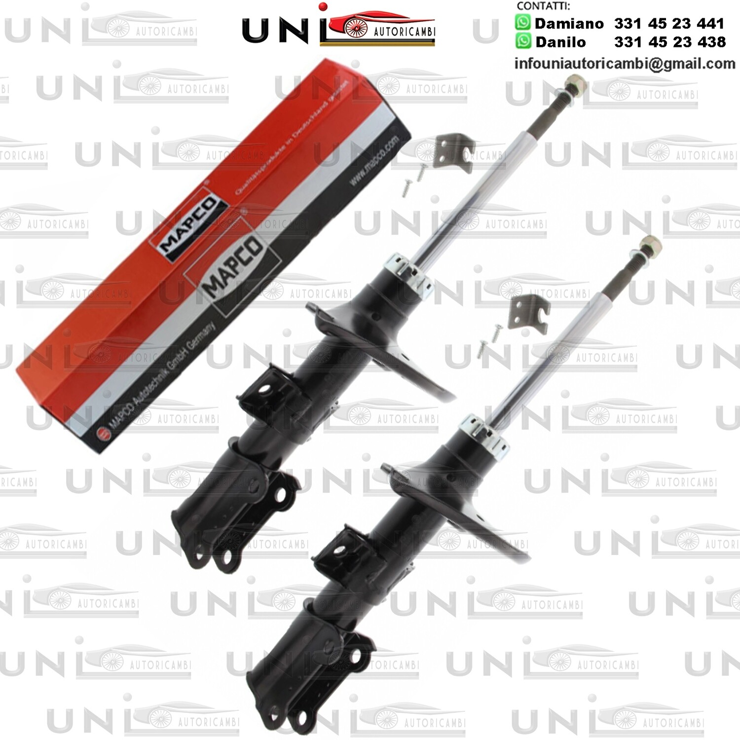 2X Ammortizzatori Anteriori Rinforzati a Gas Volvo / Cross Country