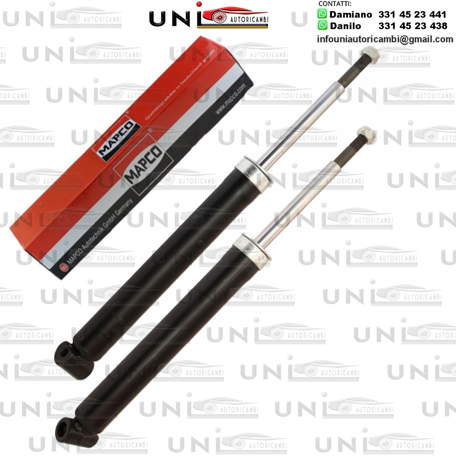 2X Ammortizzatori Anteriori Rinforzati a Gas Smart Cabrio