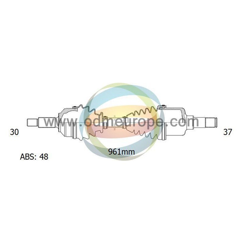 SEMIASSE/ALBERO MOTORE CAMBIO MANUALE / AUTOMATICO ANTERIORE DESTRO Mercedes ML (W163) da  1998 a 2005