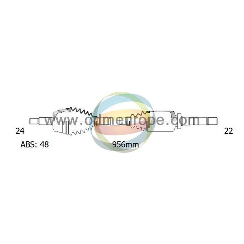 SEMIASSE/ALBERO MOTORE CAMBIO MANUALE ANTERIORE DESTRO Mercedes A Class (W168) da 1997 a 2005 / Vaneo da 2002 a 2006