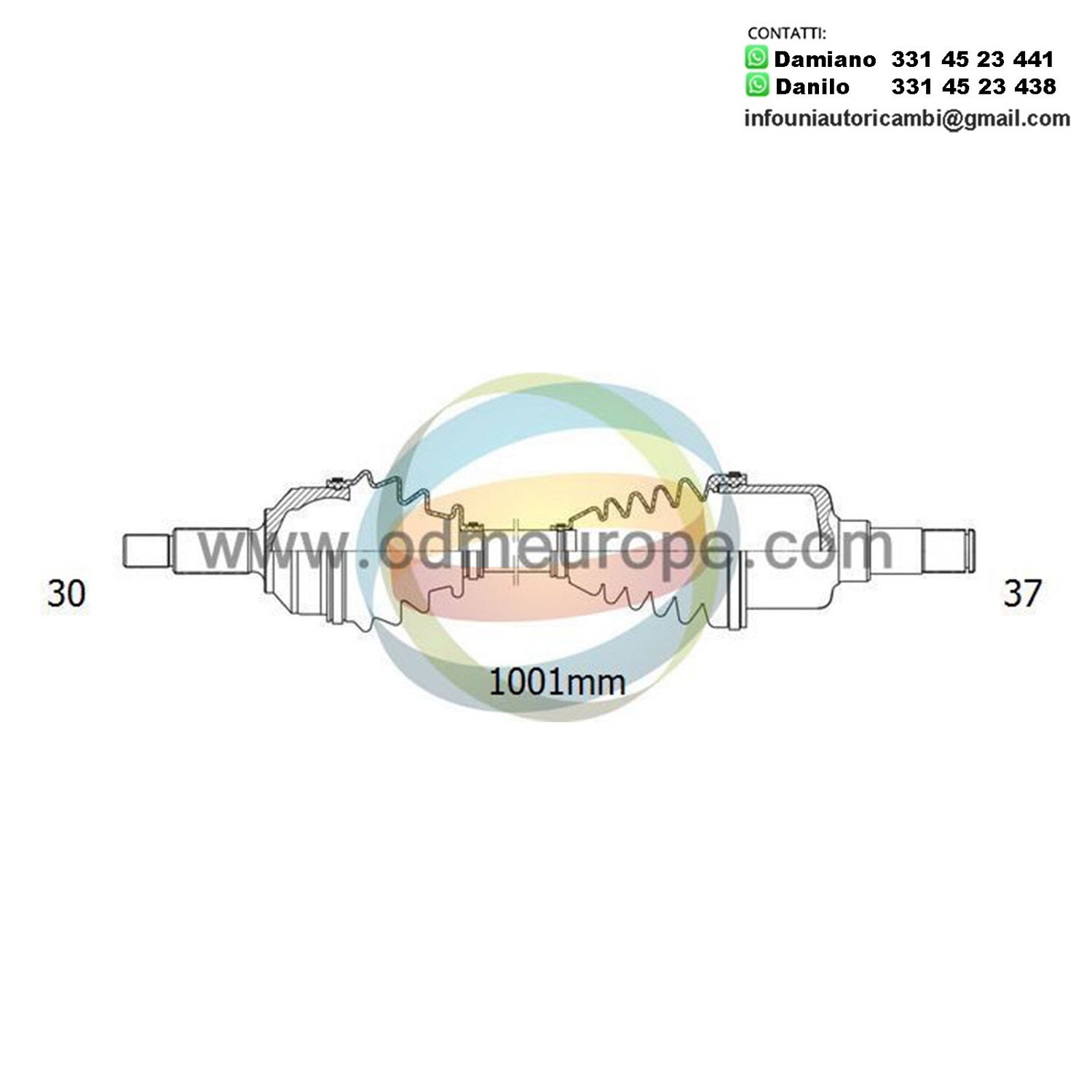 SEMIASSE/ALBERO MOTORE CAMBIO AUTOMATICO ANTERIORE DESTRO Mercedes ML (W164) da 2005 a 2012