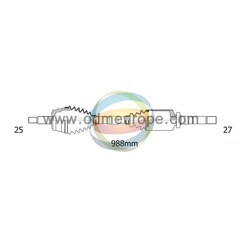 SEMIASSE/ALBERO MOTORE CAMBIO MANUALE ANTERIORE DESTRO Mercedes A Class (W169) da 2004 a 2012 / 	B Class (W245) da 2005 a 2012
