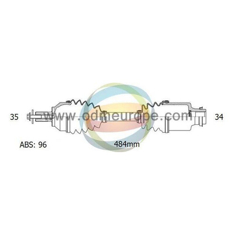 SEMIASSE/ALBERO MOTORE CAMBIO MANUALE / AUTOMATICO ANTERIORE SINISTRO Mercedes C Class (W203) da 2002 a 2007