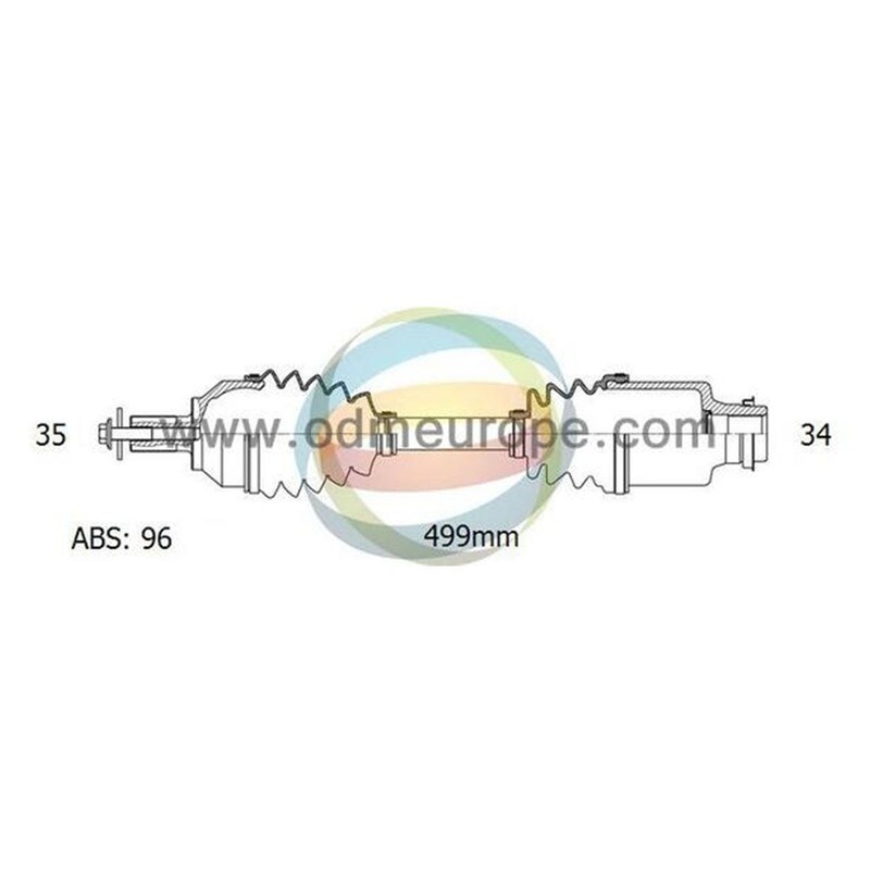SEMIASSE/ALBERO MOTORE CAMBIO MANUALE / AUTOMATICO ANTERIORE SINISTRO Mercedes E Class (S211) da 2003 a 2009