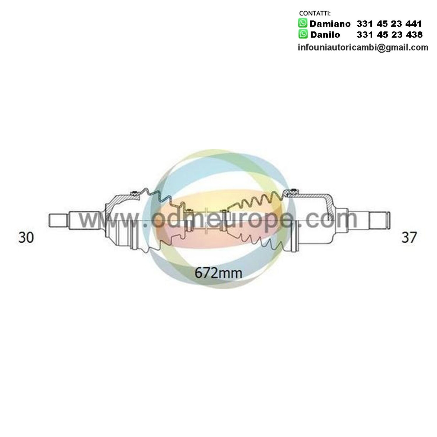 SEMIASSE/ALBERO MOTORE CAMBIO AUTOMATICO ANTERIORE SINISTRO Mercedes GL (X166) da 2012 a 2016 / GLE (W166) / GLE (W292) da 2015 a 2020