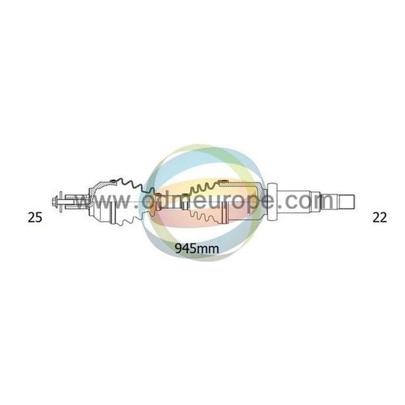 SEMIASSE/ALBERO MOTORE CAMBIO MANUALE ANTERIORE DESTRO Mercedes A Class (W169) da 2004 a 2012 / 	B Class (W245) da 2005 a 2012
