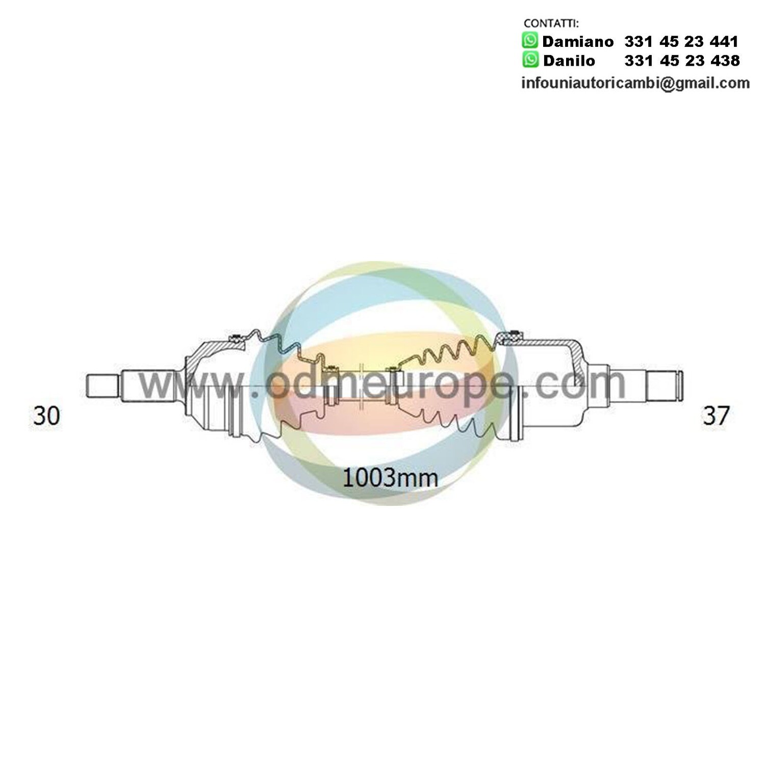 SEMIASSE/ALBERO MOTORE CAMBIO AUTOMATICO ANTERIORE DESTRO Mercedes GL Class (X164) da 2006 a 2013