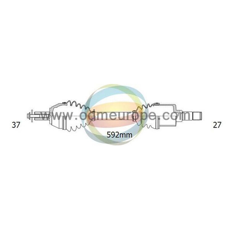SEMIASSE/ALBERO MOTORE CAMBIO AUTOMATICO / CAMBIO VELOCITÀ MANUALE ASSALE ANTERIORE SX PER: BMW X3 F25 DAL 2010- / X4 F26 DAL 2013-