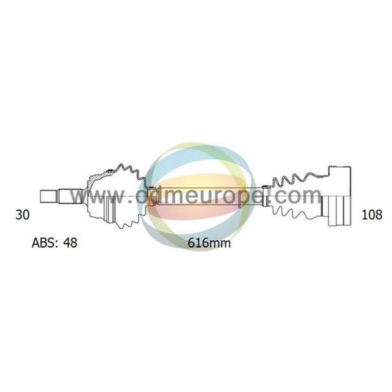 SEMIASSE/ALBERO MOTORE CAMBIO VELOCITÀ MANUALE ASSALE POSTERIORE SX PER: BMW 3 Coupé E46 DAL 1998- / Z4 Coupé E86 DAL 2006- / Z4 Roadster E85 DAL 2002-