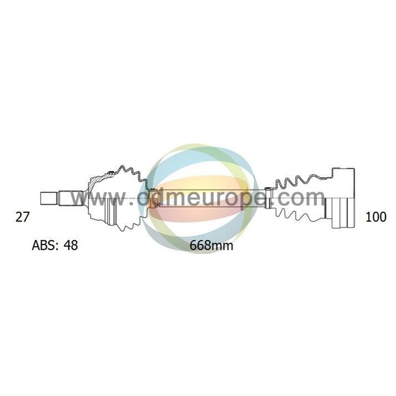 SEMIASSE/ALBERO MOTORE CAMBIO VELOCITÀ MANUALE/CAMBIO VELOCITÀ AUTOMATICO ASSALE POSTERIORE DX PER: BMW 3 E46 / Compact E46 / Coupé E46 / Cabriolet E46 / Touring E46 / Z4 Roadster E85