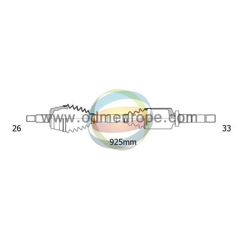 SEMIASSE/ALBERO MOTORE CAMBIO VELOCITÀ MANUALE ASSALE ANTERIORE DX PER: MINI ONE R50,R53 DAL 2001- / MINI CABRIOLET R52 DAL 2004-