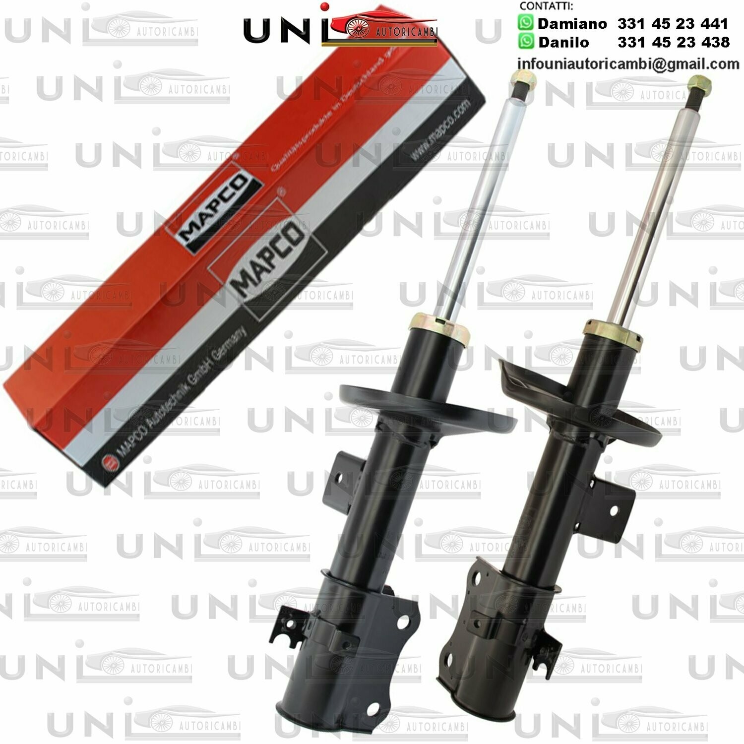 2x Ammortizzatori Anteriori Rinforzati a Gas Suzuki Grand Vitara II (JT, TE, TD)​ da 10.2005 a 02.2015