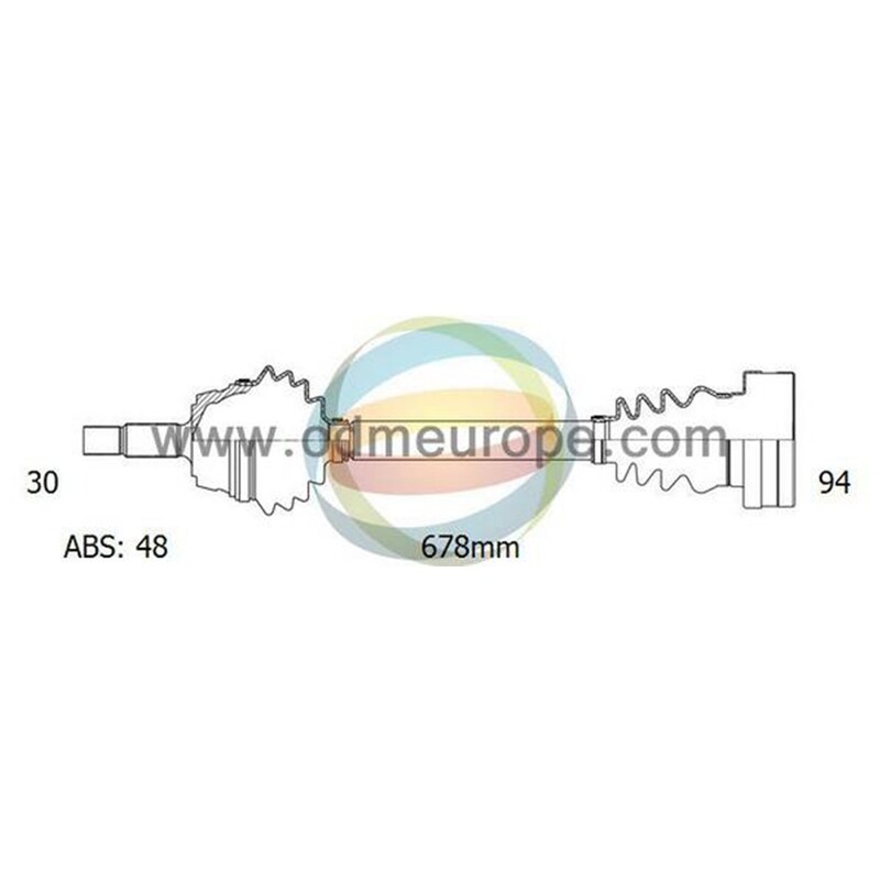 SEMIASSE/ALBERO MOTORE CAMBIO VELOCITÀ AUTOMATICO ASSALE POSTERIORE DX PER: BMW X3 E83 DAL 2003-