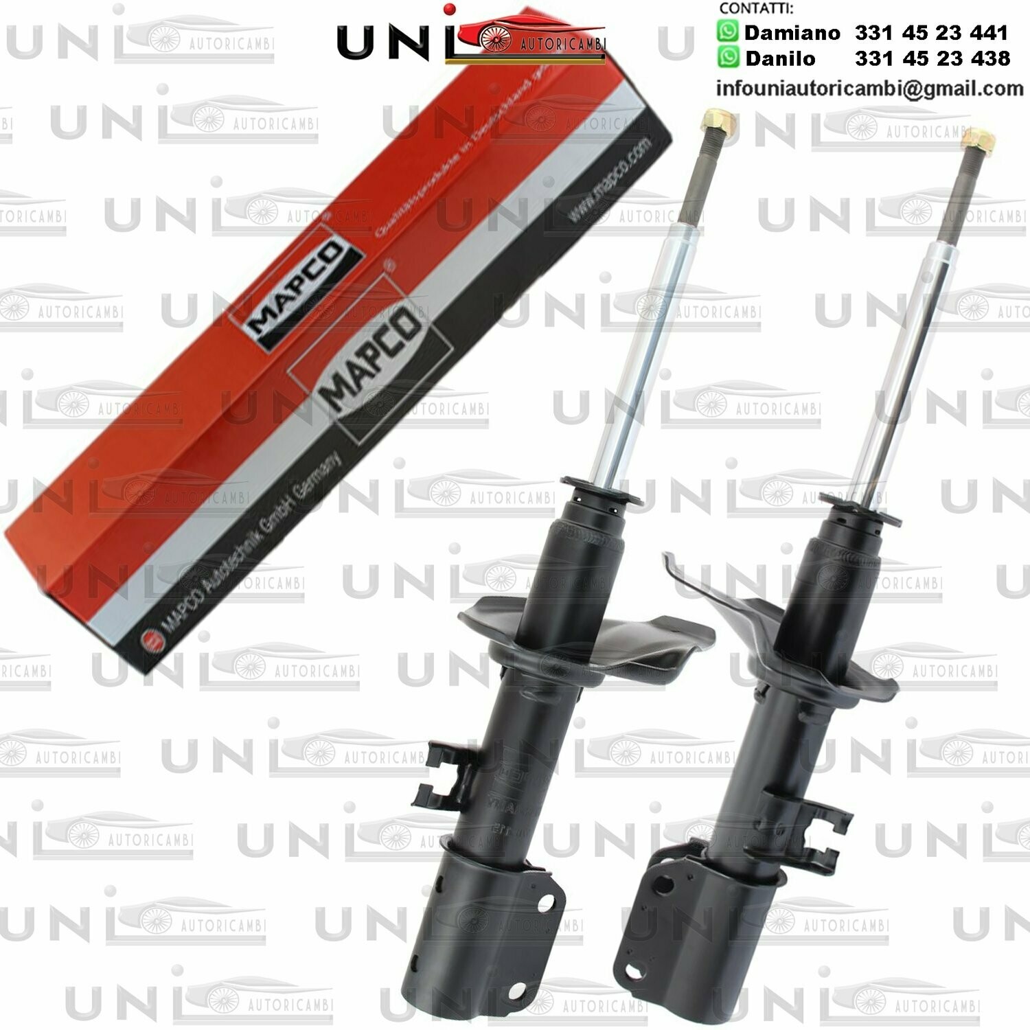 2x ​Ammortizzatori Anteriori Rinforzati a Gas Subaru Justy II (JMA, MS)​ da 10.1995 a 11.2003​