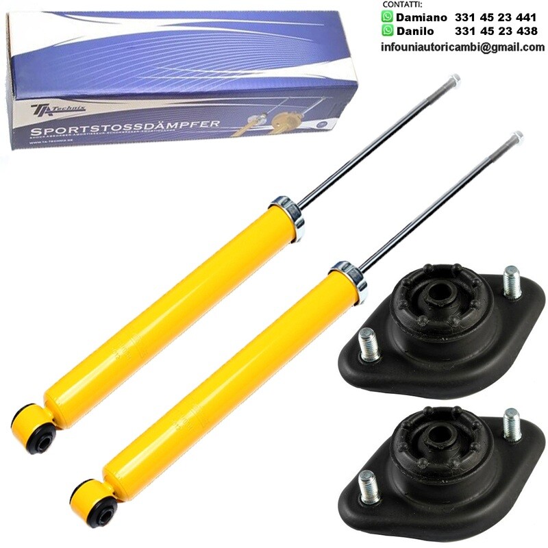 2 AMMORTIZZATORI POSTERIORI SPORTIVI + 2 SUPPORTI PER: BMW E36 BERLINA , CABRIO , TOURING dal 1992- ,, BMW E46 BERLINA , CABRIO , COMPACT , COUPE , TOURING