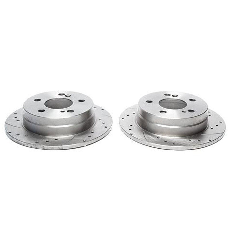 2X Dischi Sportivi Posteriori Baffati Forati Mercedes-Benz 190 / E-Klasse