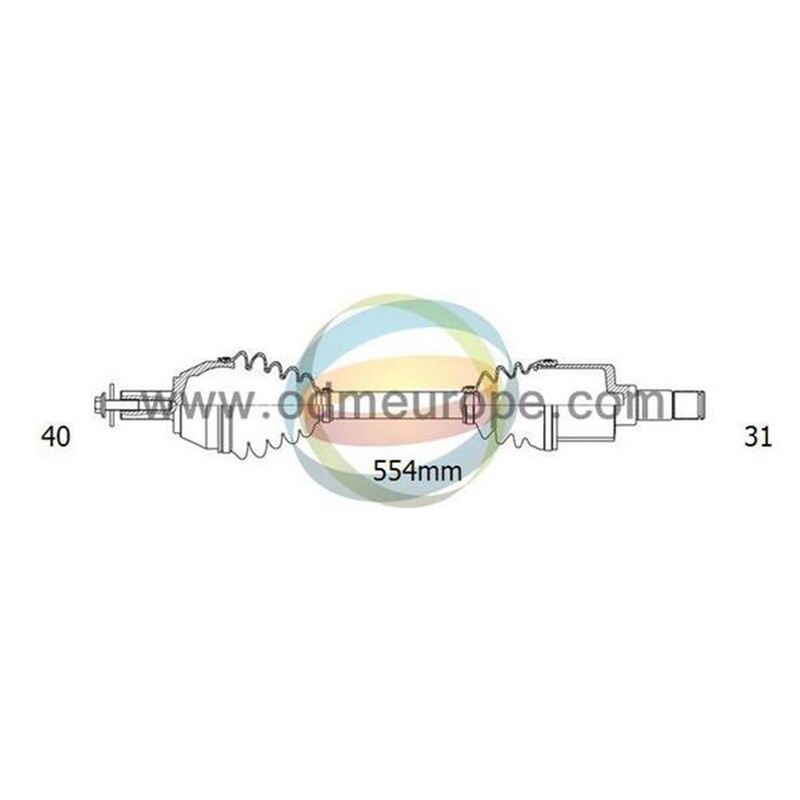 SEMIASSE/ALBERO MOTORE CAMBIO AUTOMATICO ANTERIORE SINISTRO Volvo XC60 da 2008 a 2017