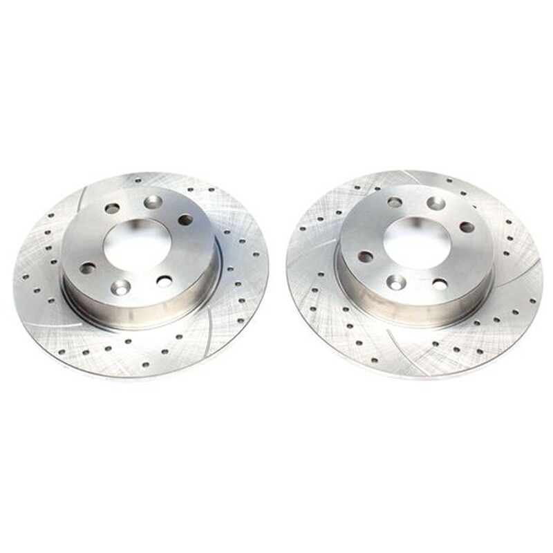 2X Dischi Sportivi Anteriori Baffati Forati Renault Rapid Kasten / Twingo I / Super 5