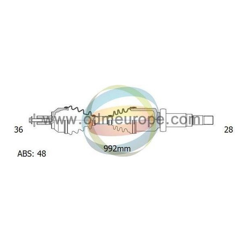 SEMIASSE/ALBERO MOTORE CAMBIO AUTOMATICO ANTERIORE DESTRO Volvo S60 I / V70 II da 2002 a 2010
