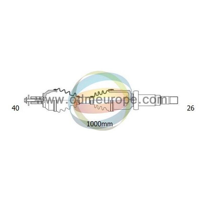 SEMIASSE/ALBERO MOTORE CAMBIO MANUALE ANTERIORE DESTRO Ford Mondeo Mk4 da 2007 a 2015 / V60 I / S80 II / S60 II da 2010 a 2016