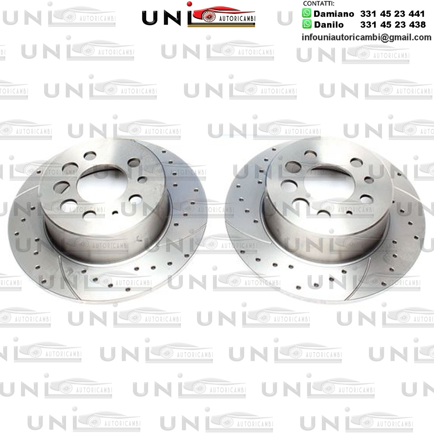 2X Dischi Sportivi Posteriori Volvo 240 / 240 Kombi / 260/Coupe / 740/Kombi / 760/Kombi / 940/Kombi I+II