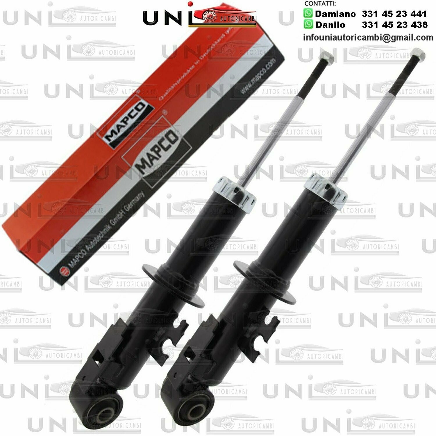 2x ​Ammortizzatori Posteriori Destro Rinforzati a Gas Mini Mini (R50, R53)​ da 03.2006 a 09.2006​