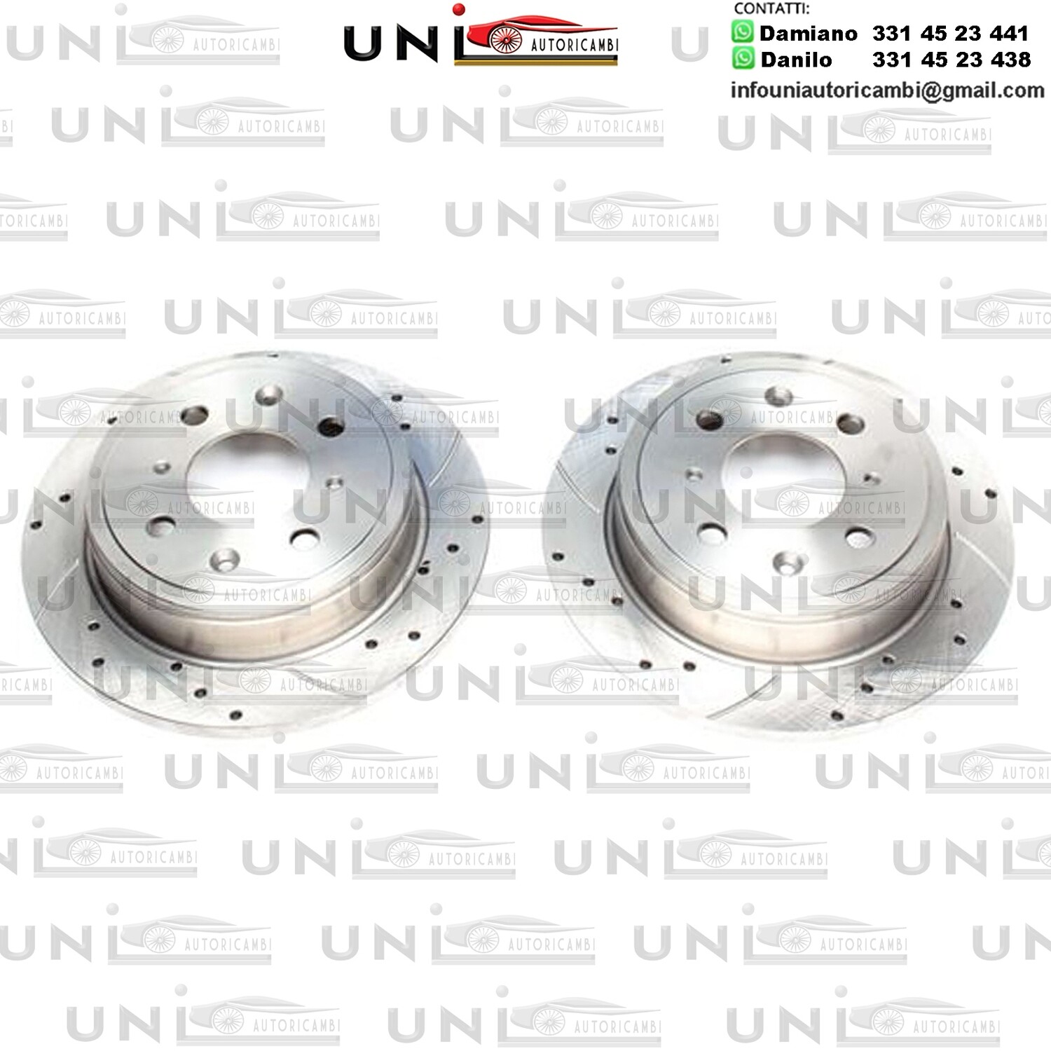 2X Dischi Sportivi Posteriori Honda Accord / Civic Hatchback / CRX / Prelude / Rover 25 / 45/ Coupe / Hatchback / Coupe