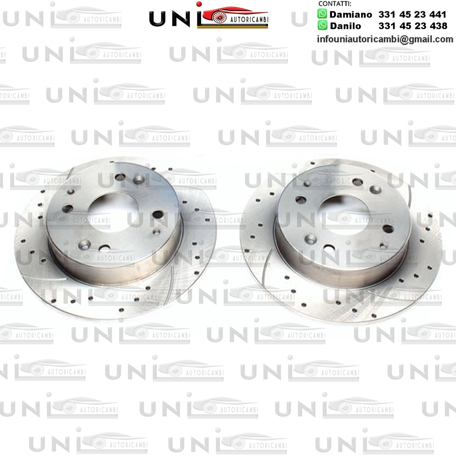 2X Dischi Sportivi Posteriori Honda Accord IV/Aerodeck / Accord IV+V Coupe / Accord V Aerodeck / Civic VI Aerodeck / Rover 600