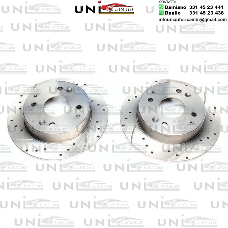 2X Dischi Sportivi Posteriori Honda Accord IV/Aerodeck / Accord IV+V Coupe / Accord V Aerodeck / Civic VI Aerodeck / Rover 600