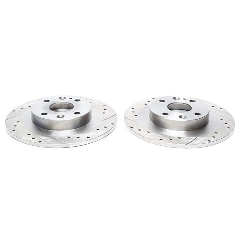 2X Dischi Sportivi Posteriori Baffati Forati Mazda 323 / MX3 / MX5
