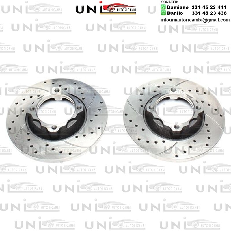 2X Dischi Sportivi Anteriori Hyundai Pony / Mitsubishi Colt I / Lancer F II