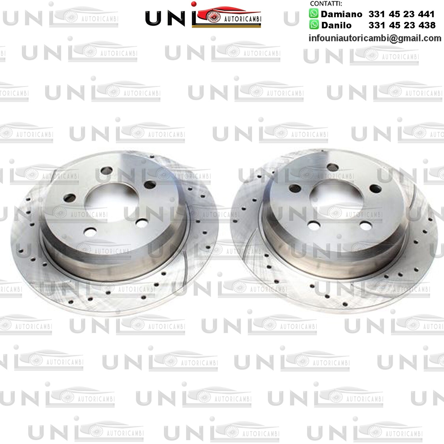 2X Dischi Sportivi Posteriori Jeep Grand Cherokee I / Wrangler I+ II