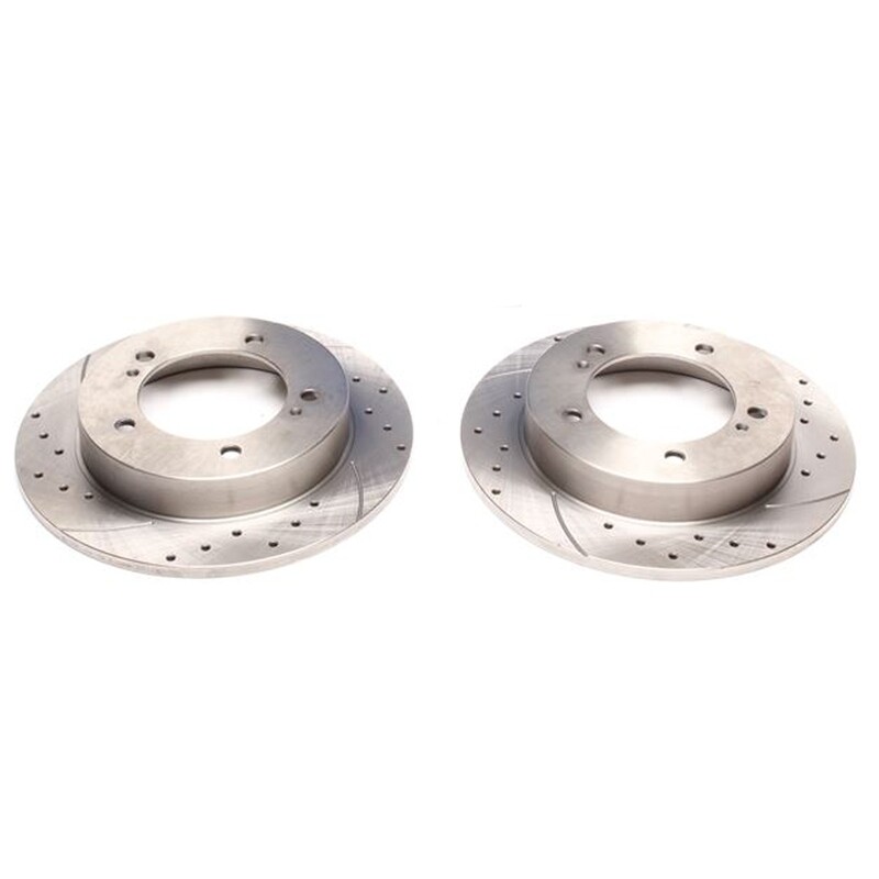 2X Dischi Sportivi Anteriori Baffati Forati Suzuki Jimny / Samurai / Vitara / X-90