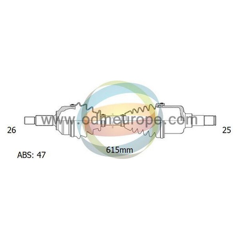 SEMIASSE MANUALE ANTERIORE SINISTRO Chrysler Voyager II da 1985 a 1996