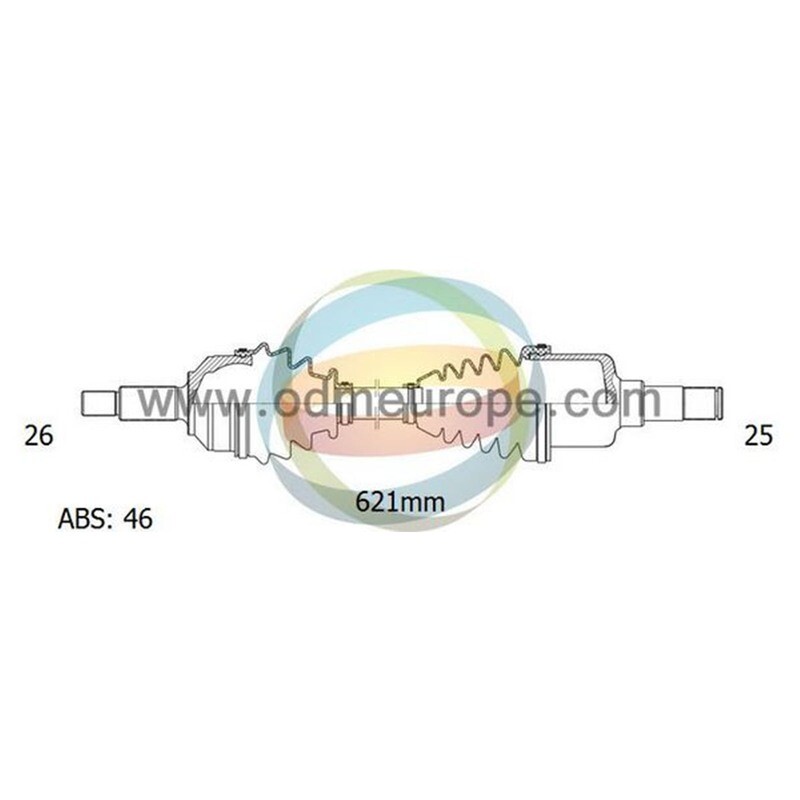 SEMIASSE ANTERIORE SINISTRO Chrysler Sebring / Stratus / Dodge	Stratus da 1995 a 2001