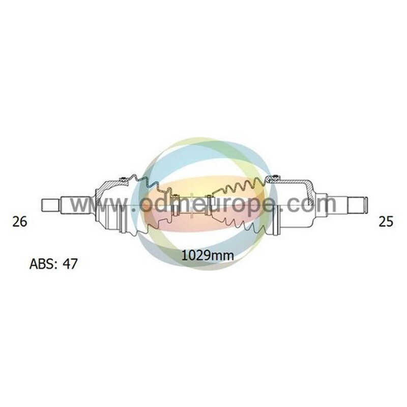 SEMIASSE ANTERIORE DESTRO Chrysler Voyager II da 1990 a 1996