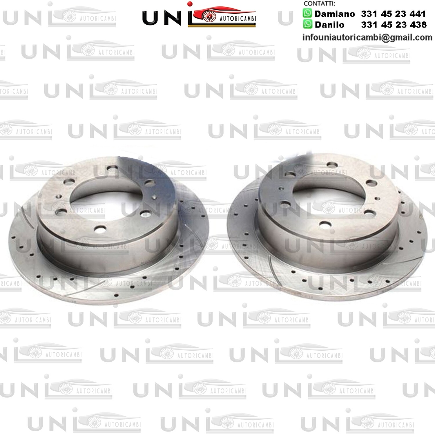 2X Dischi Sportivi Posteriori Daewoo Korando/Cabrio / Musso / Ssangyong Korando/Cabrio / Musso / Musso Sports / Rexton