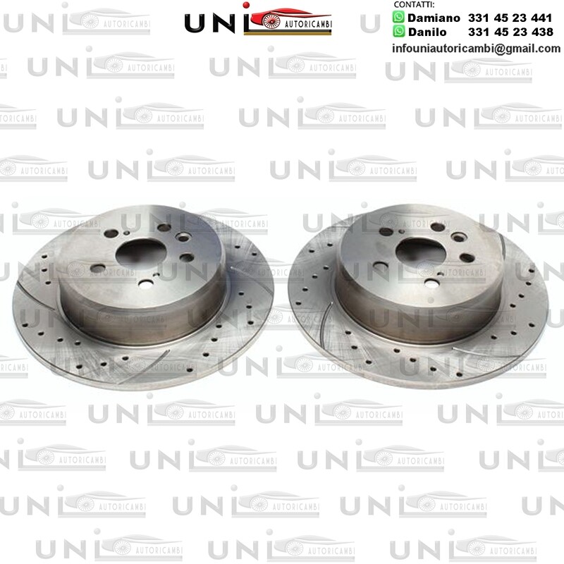 2X Dischi Sportivi Posteriori Baffati Forati Toyota Celica Coupe