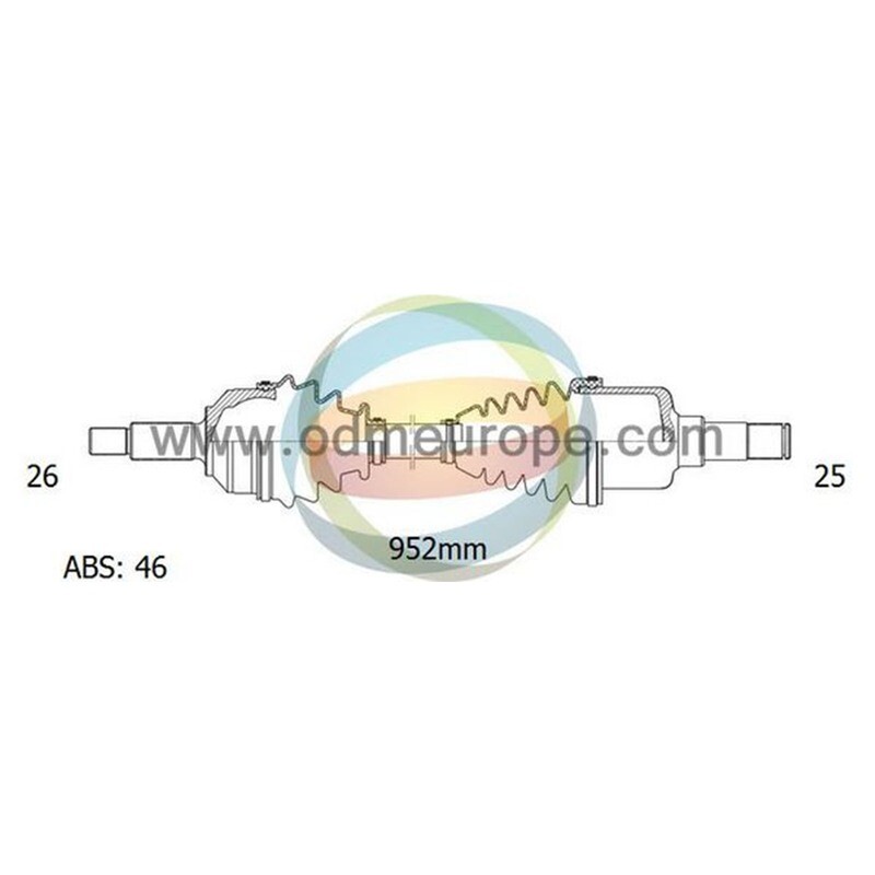 SEMIASSE ANTERIORE DESTRO Chrysler PT Cruiser / Dodge Neon da 1999 a 2011