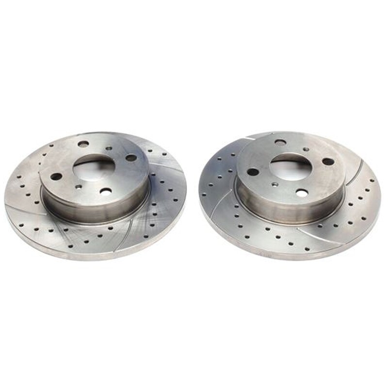 2X Dischi Sportivi Anteriori Baffati Forati Toyota Corolla Liftback/Compact/SW / Corolla Liftback/Compact/Wagon