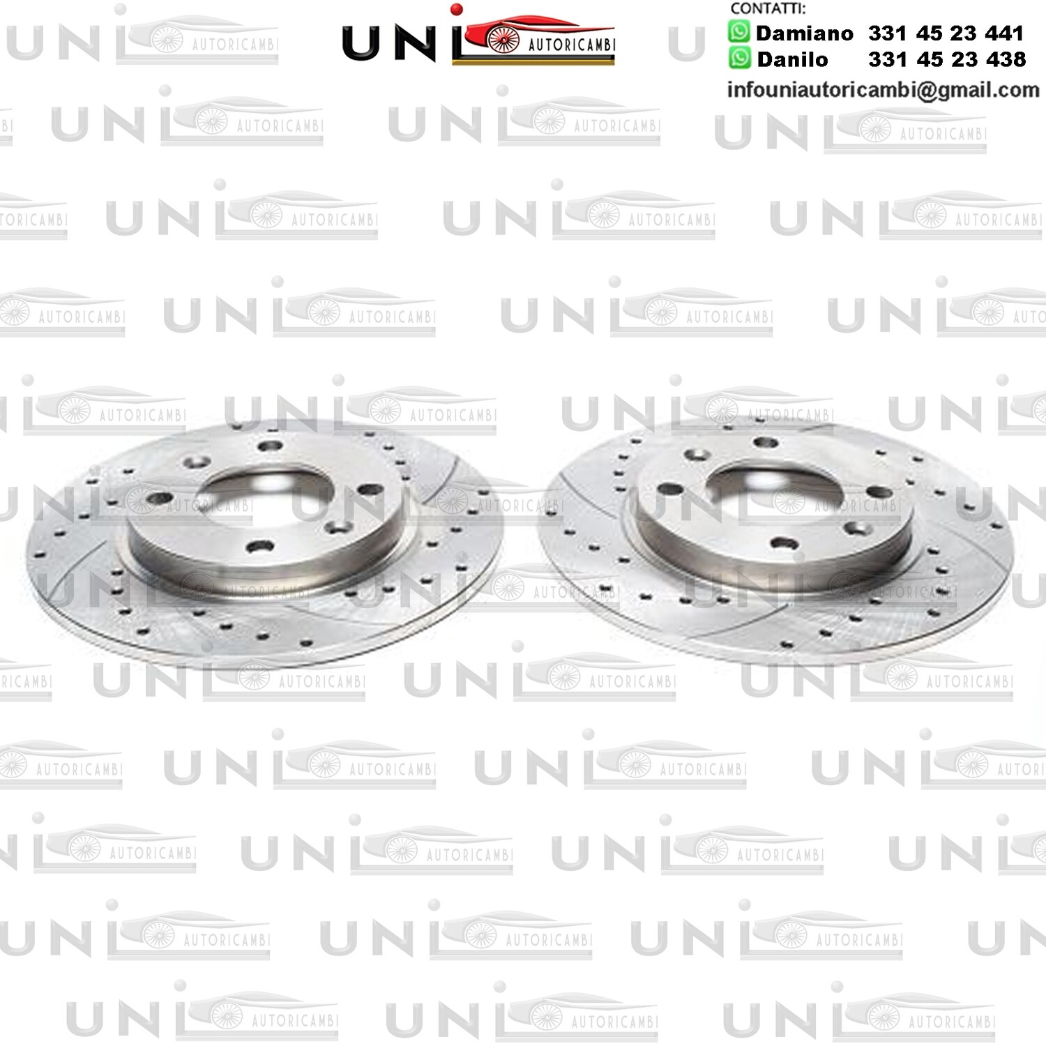 2X Dischi Sportivi Posteriori Citroen Xsara Saxo ZX Break / Peugeot 106 206 306