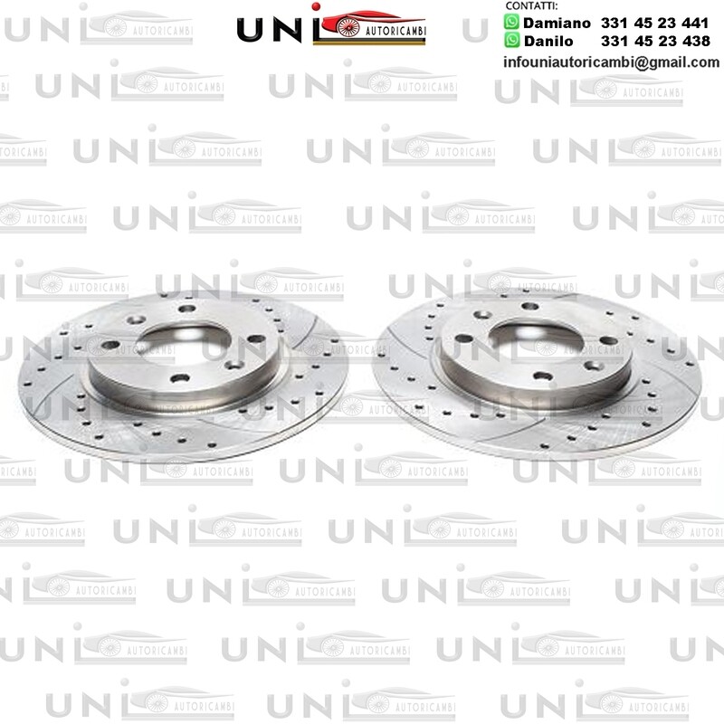 2X Dischi Sportivi Posteriori Citroen Xsara Saxo ZX Break / Peugeot 106 206 306