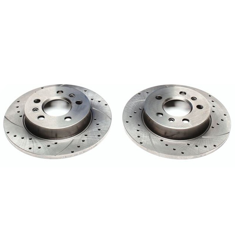 2X Dischi Sportivi Posteriori Baffati Forati Renault Laguna I / Laguna I Grandtour / Safrane I+ II