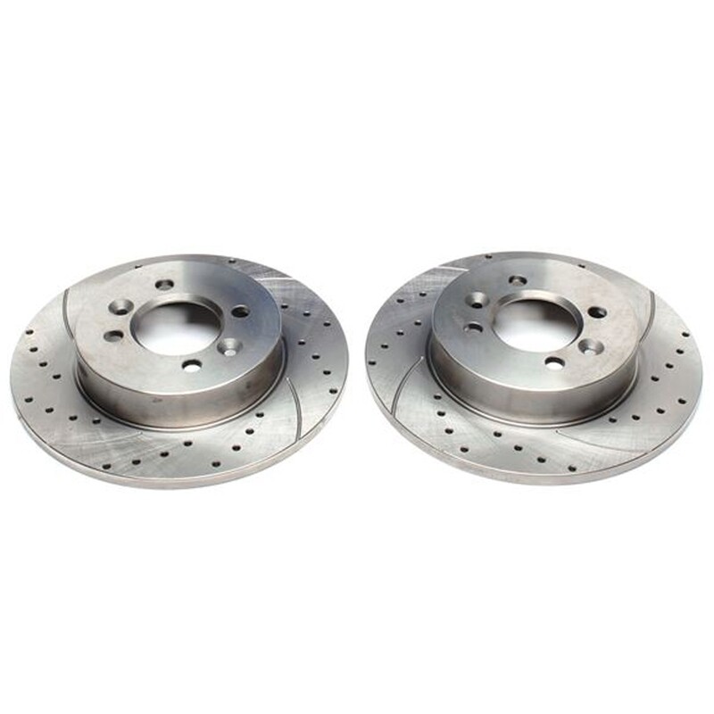 2X Dischi Sportivi Posteriori Baffati Forati Renault Laguna I / Laguna I Grandtour/ Safrane I