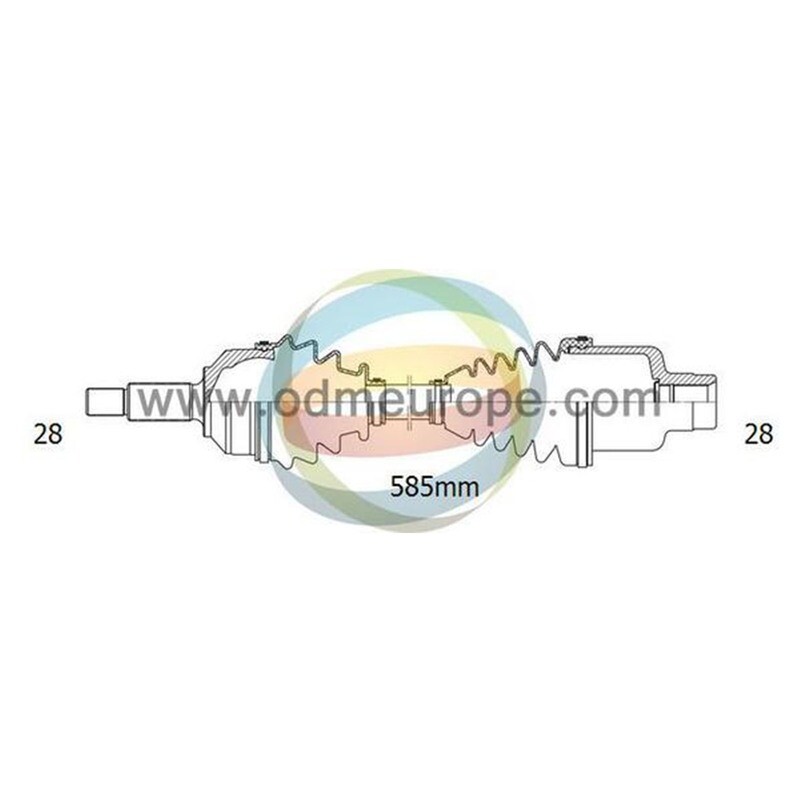 SEMIASSE ANTERIORE DESTRO Dodge Caliber / Jeep Compass / Patriot da 2009 a 2020