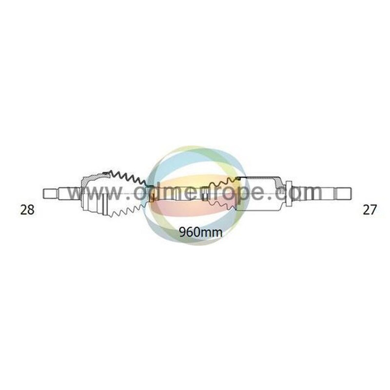 SEMIASSE ANTERIORE DESTRO Dodge Caliber / Jeep Compass / Patriot da 2008 a 2020