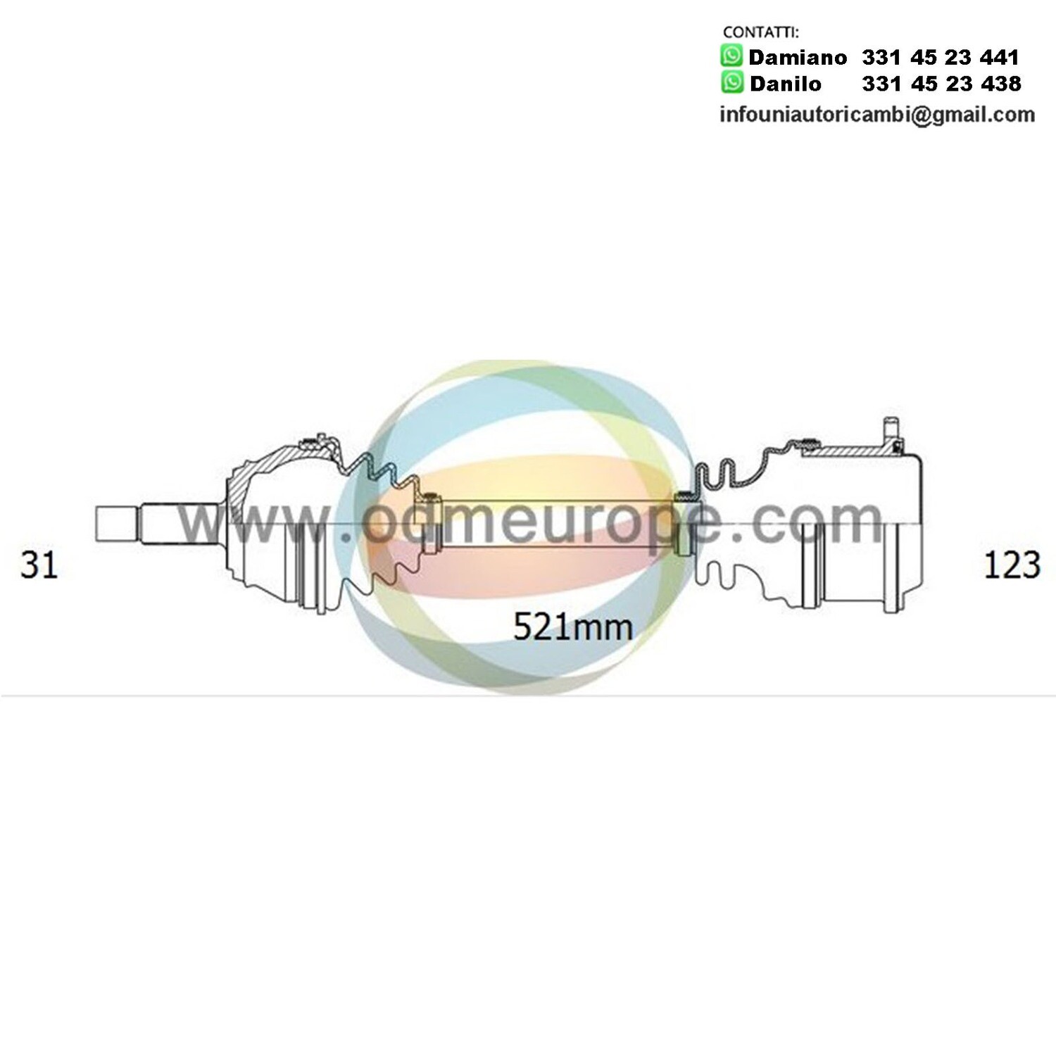 SEMIASSE MANUALE / AUTOMATICO Dodge Dakota / Durango da 1998 a 2000