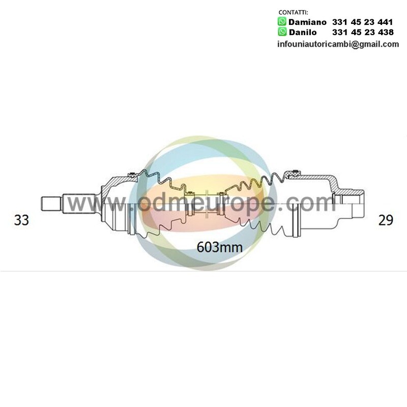 SEMIASSE MANUALE / AUTOMATICO Dodge Ram 1500 da 2007 a 2008
